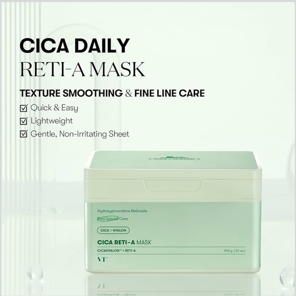 VT COSMETICS CICA Reti-A Daily Mask 30 Sheets - Picture 2 of 10